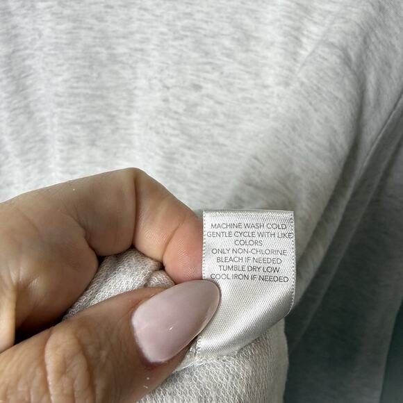 Christopher & Banks Sweater Ivory Pullover Ribbed Side Lace Detail Women’s L - Picture 8 of 12